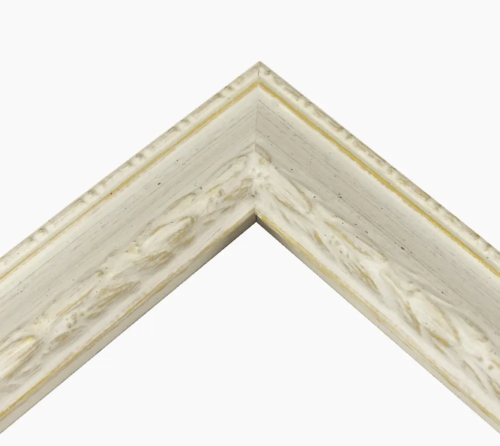 278.915 Holzrahmen mit White Ocker -Hintergrundprofil Maß 60x45 mm