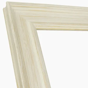 340.915 Holzrahmen mit White Ocker -Hintergrundprofil Messung 60 x 30 mm