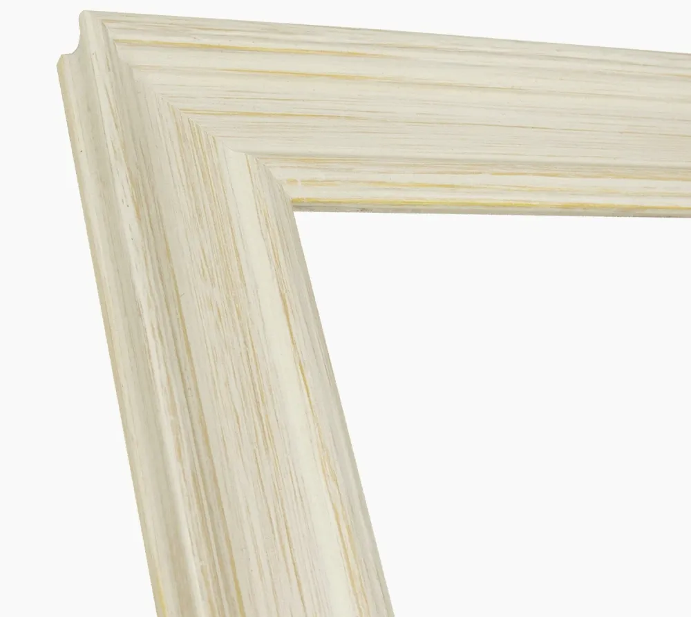 340.915 Holzrahmen mit White Ocker -Hintergrundprofil Messung 60 x 30 mm