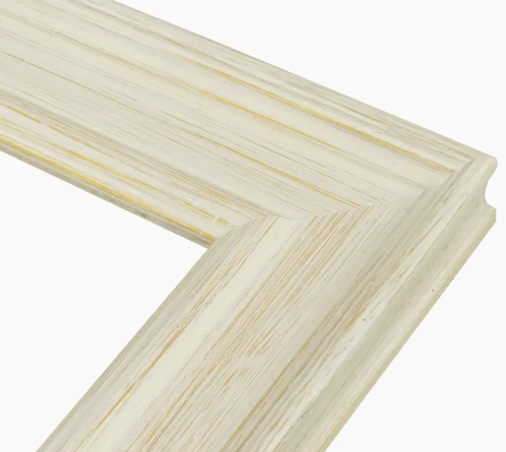 340.915 Holzrahmen mit White Ocker -Hintergrundprofil Messung 60 x 30 mm