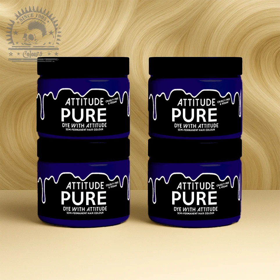 4er-Sparset PURE WHITE TONER Haartönung Attitude