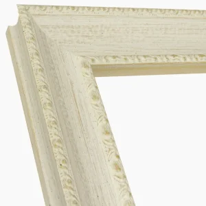 620.915 Holzrahmen mit White Ocker -Hintergrundprofil Maß 65x48 mm