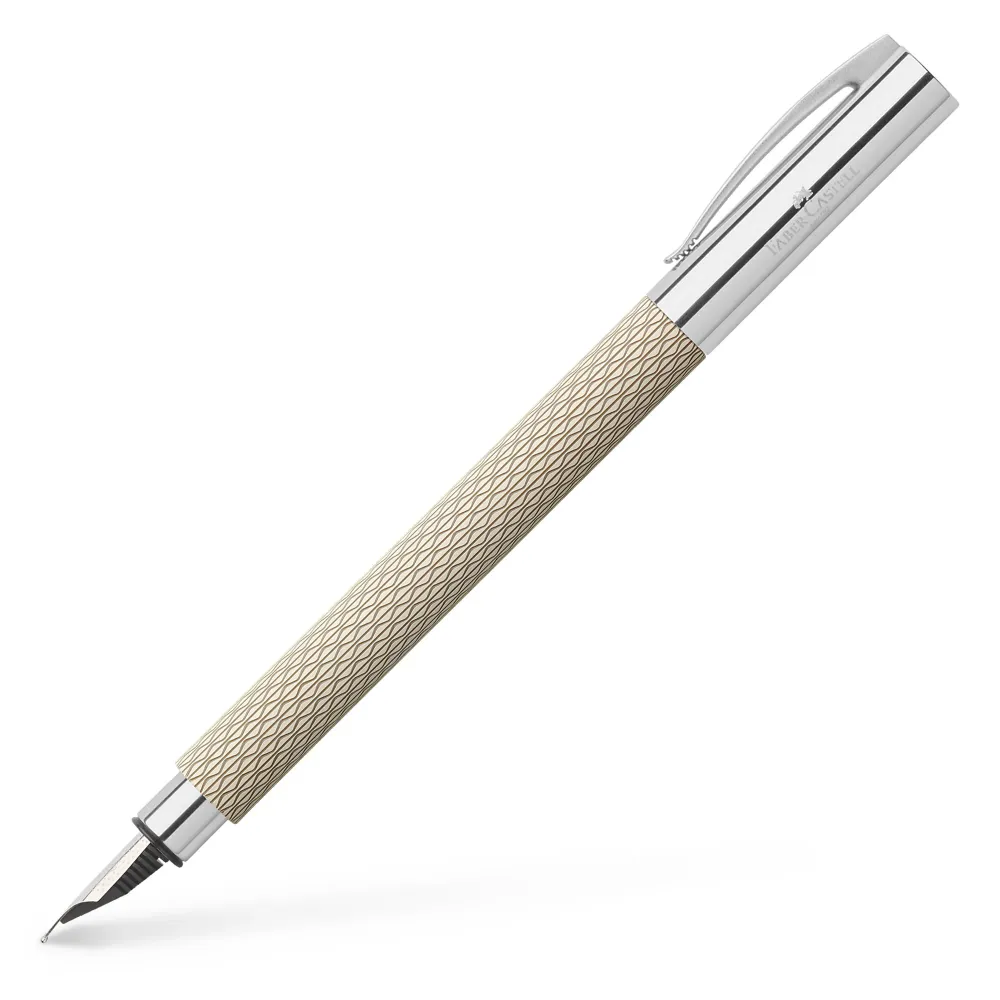 AMBITION OpArt White Sand Füllfederhalter Federstärke Medium