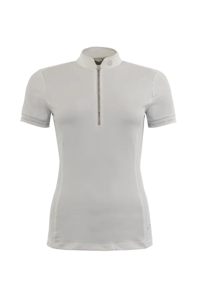 ANKY Competition Textura Damen Turniershirt, kurzarm White M