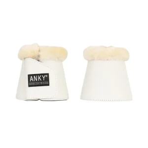 ANKY Hufglocken mit Neoprenfutter und Kunstfell White L