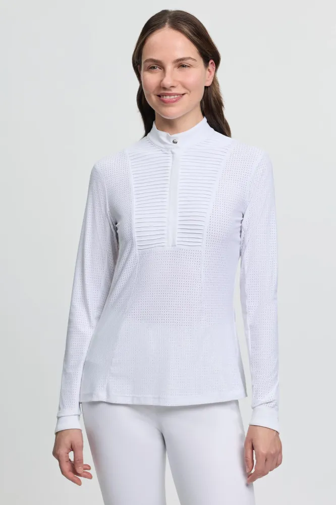 Arielle Damen Langarm Turniershirt White 36