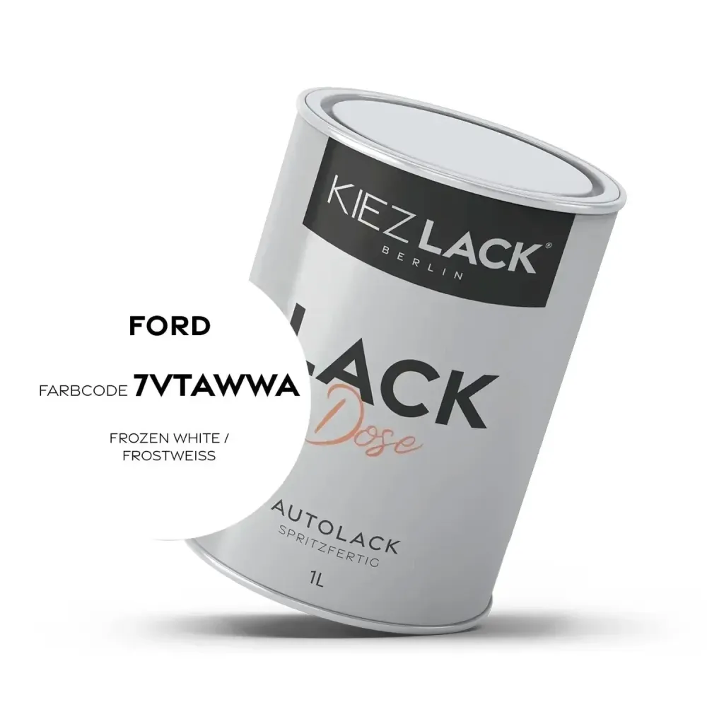 1K Autolack Lackdose Basislack spritzfertig FORD 7VTA FROZEN WHITE