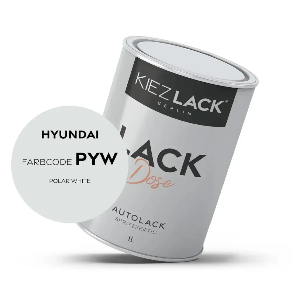 1K Autolack Lackdose Basislack spritzfertig HYUNDAI PSW POLAR WHITE