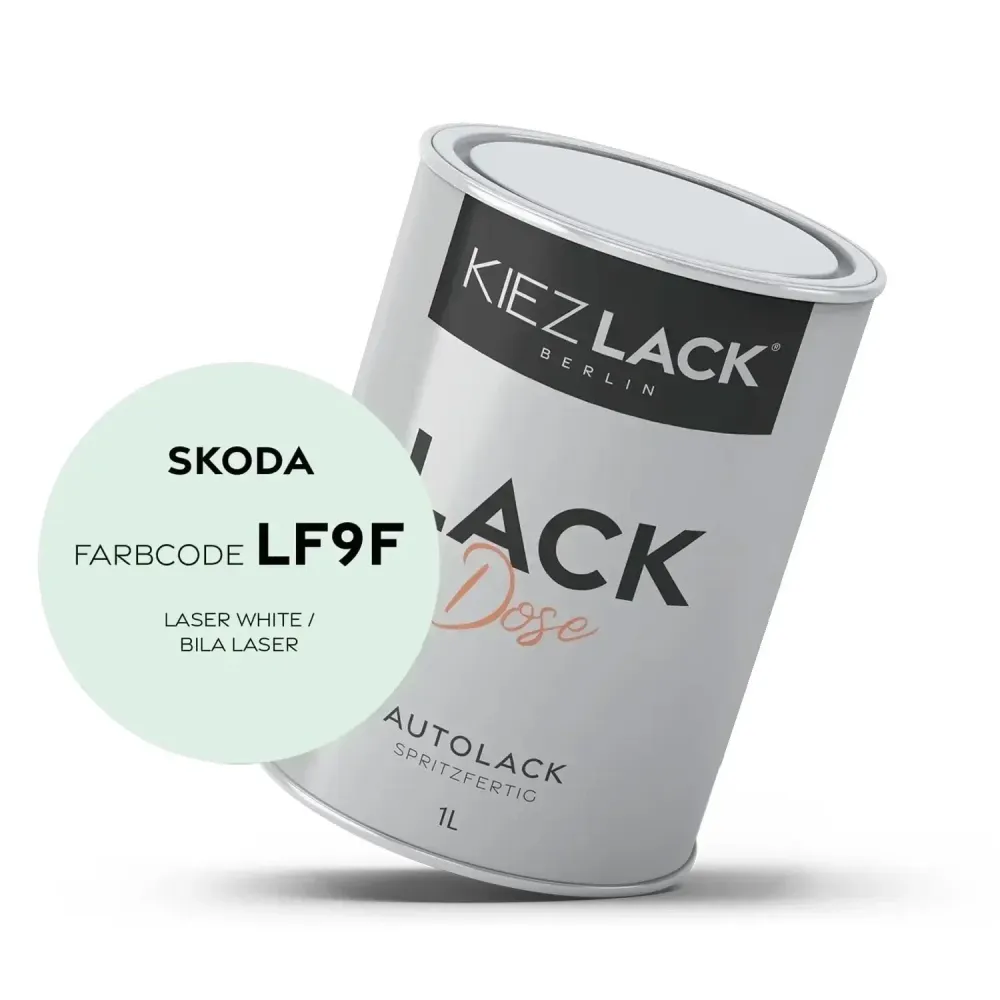 1K Autolack Lackdose Basislack spritzfertig Skoda LF9F LASER WHITE