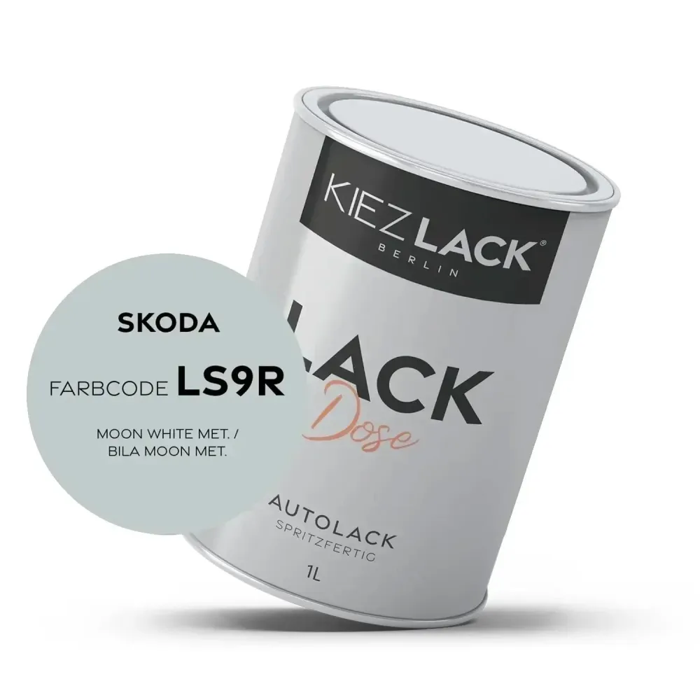 1K Autolack Lackdose Basislack spritzfertig Skoda LS9R MOON WHITE MET.