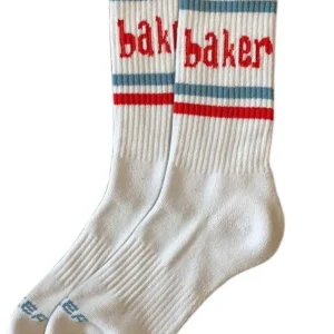Baker Ringer Socks White