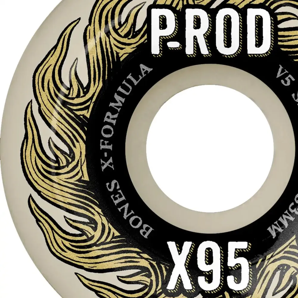 Bones 52mm 95A V5 X-Formula P-Rod Pro Sidecut Wheels
