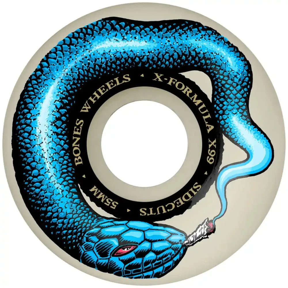 Bones 53mm 99A V5 X-Formula Smokin Snake Sidecut Wheels