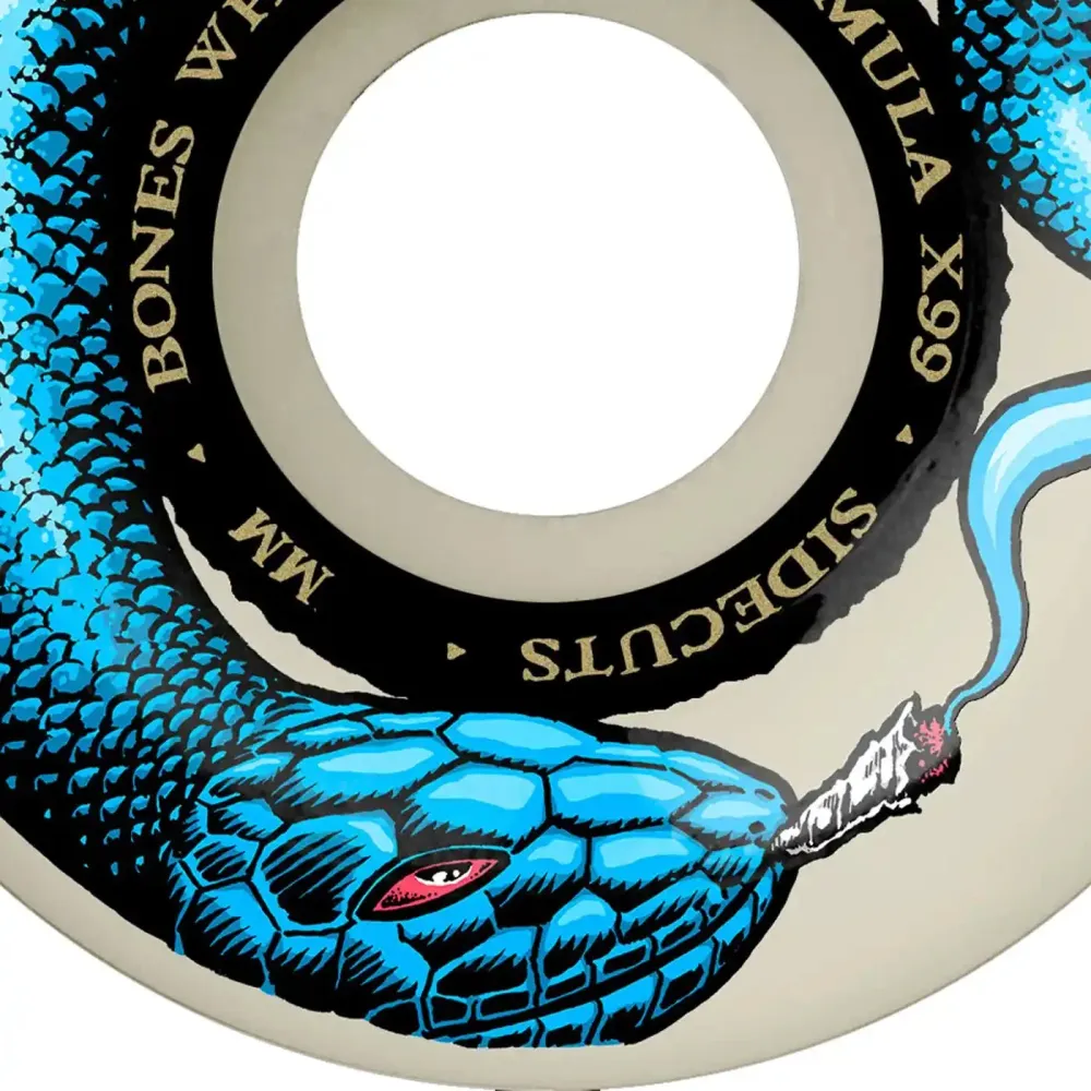 Bones 53mm 99A V5 X-Formula Smokin Snake Sidecut Wheels