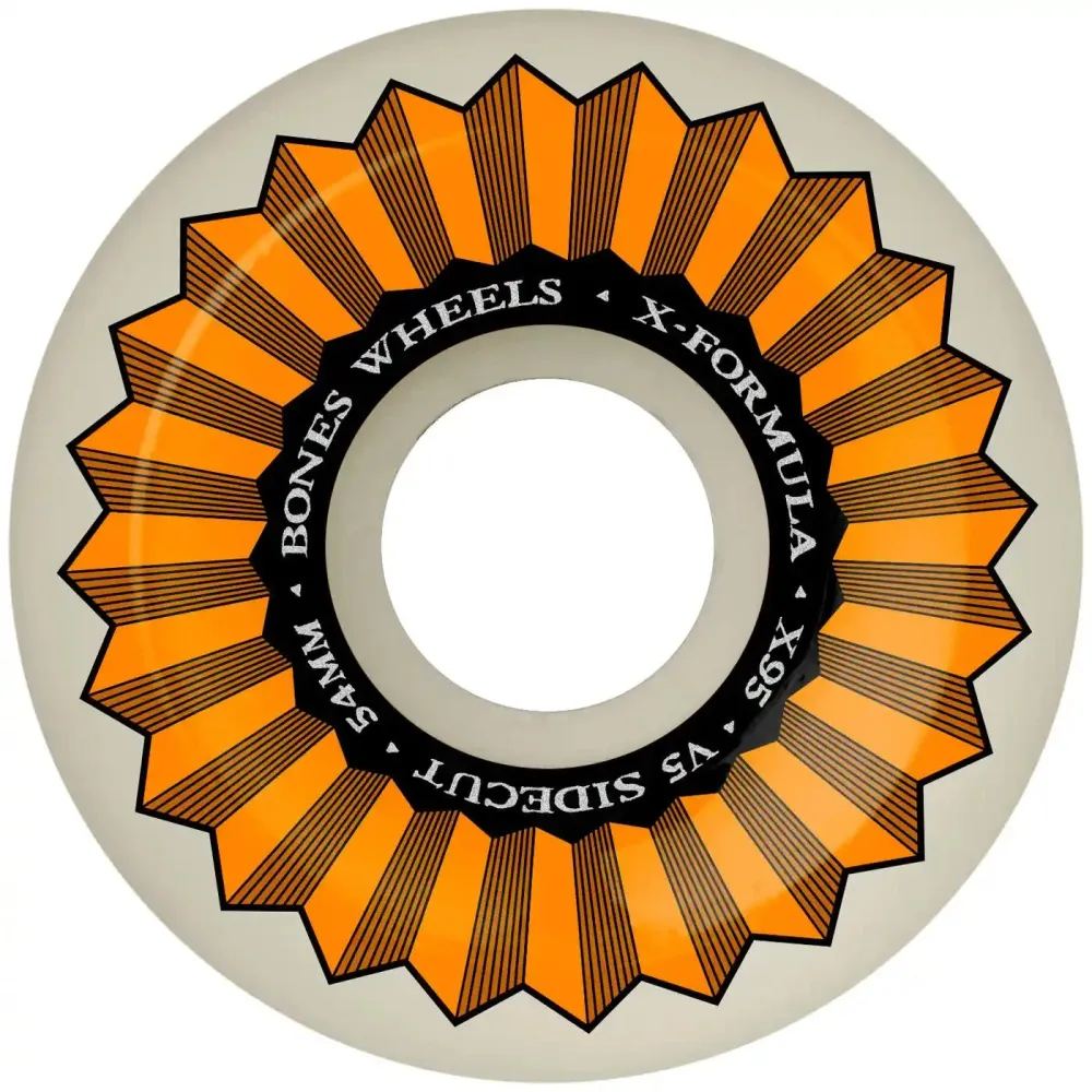 Bones 54mm 95A V5 X-Formula Sidecut Wheels