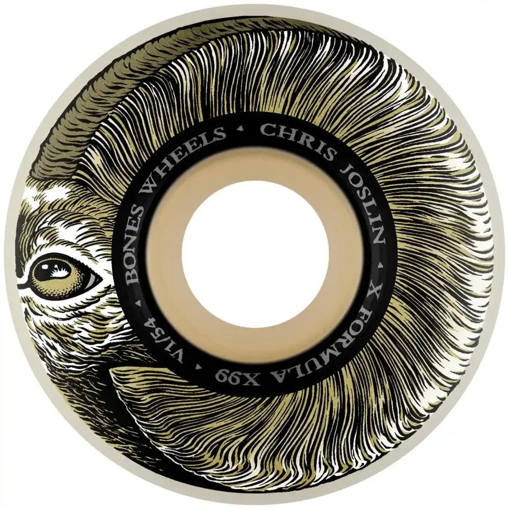 Bones 54mm 99A V1 X-Formula Joslin Rampage Standard Cut Wheels