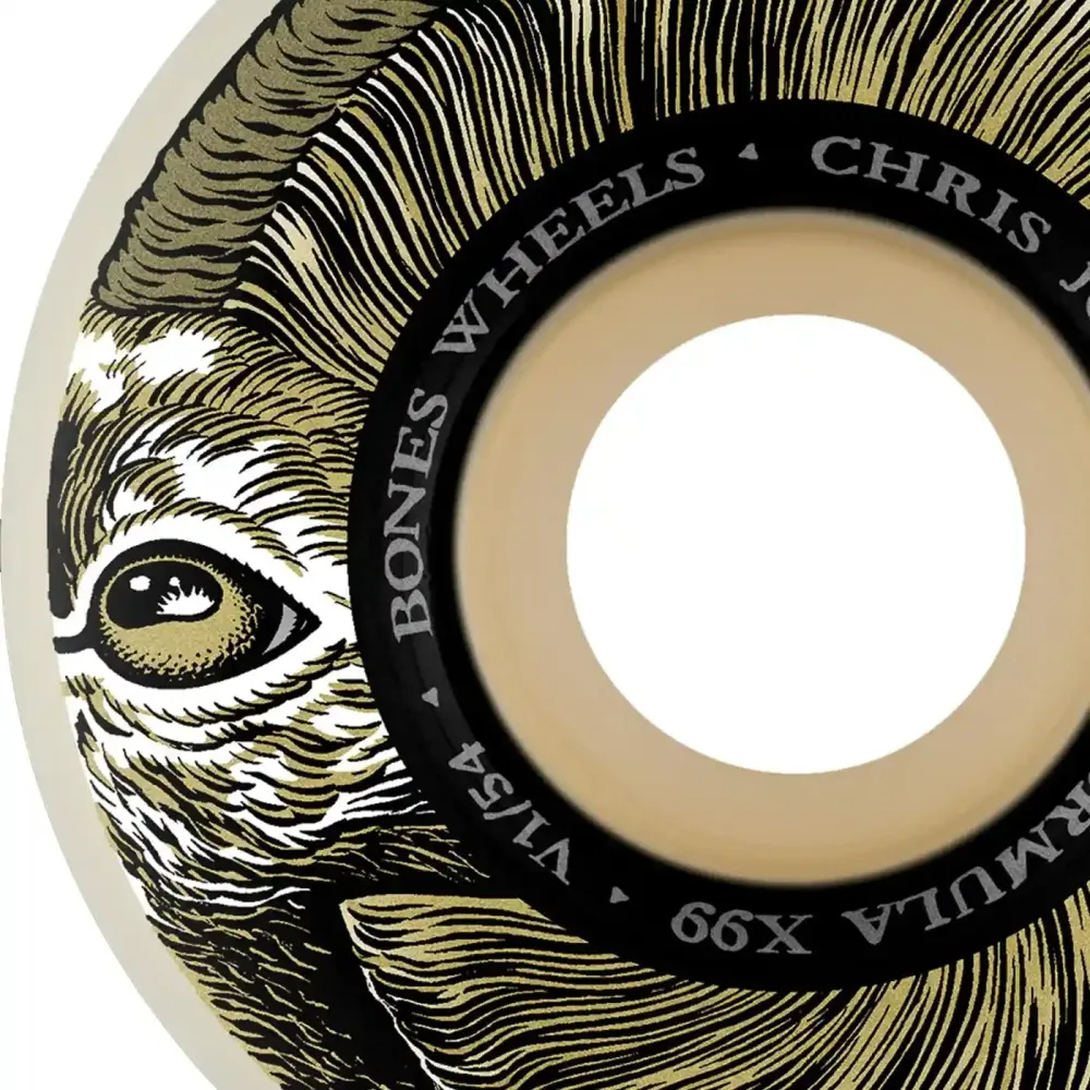 Bones 54mm 99A V1 X-Formula Joslin Rampage Standard Cut Wheels