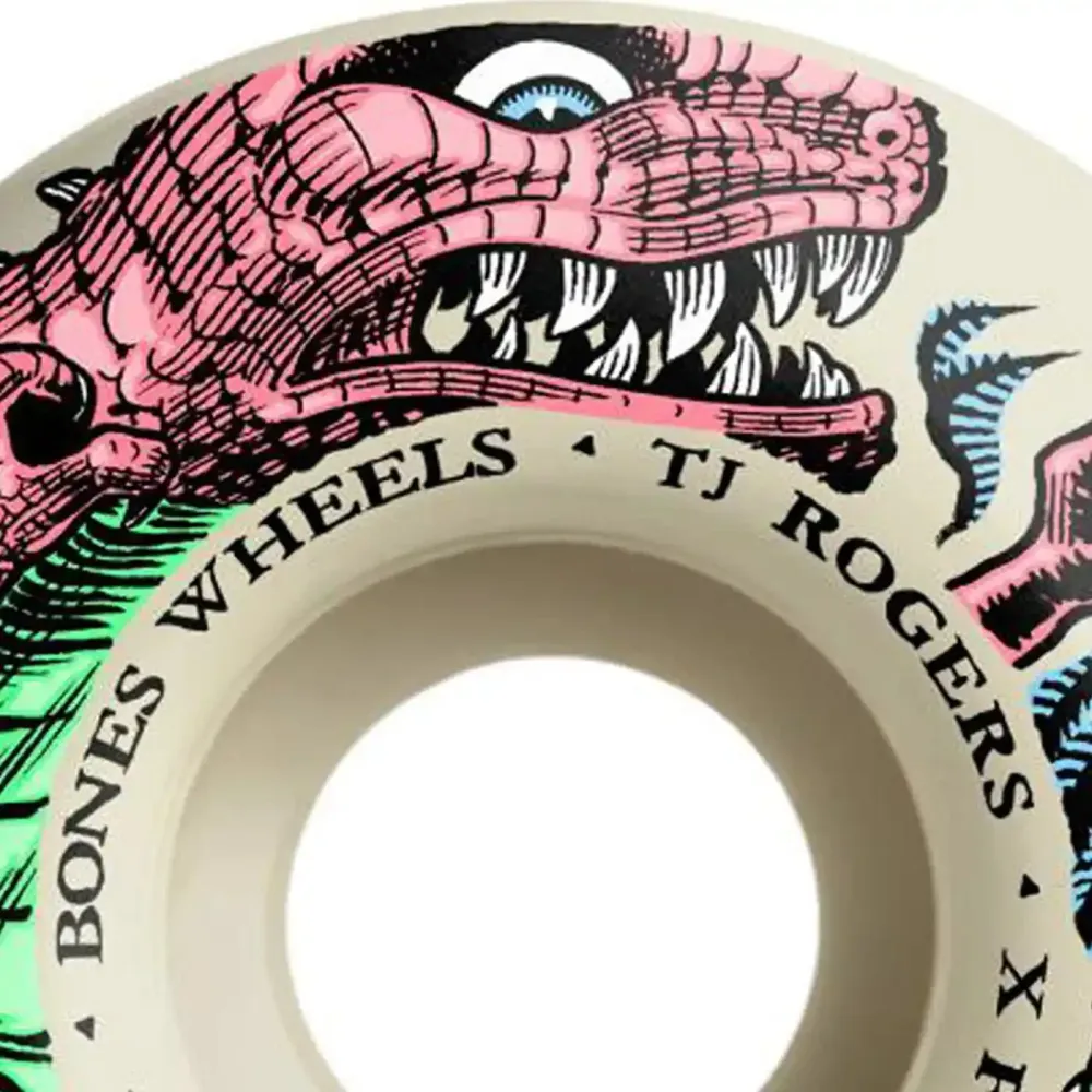 Bones 54mm 99A V1 X-Formula TJ Rogers Dino Sortas Standard Cut Wheels