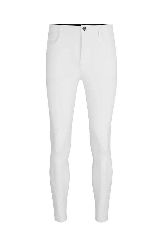 Boss James Herren Kniebesatz-Reithose White M