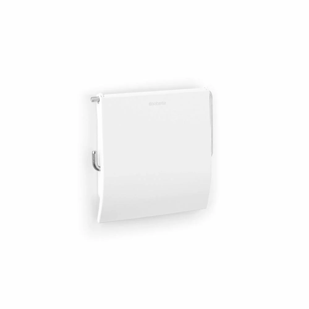 Brabantia Toilettenpapierhalter ReNew, Klopapierhalter, WC-Rollenhalter, Stahl, White, 414565