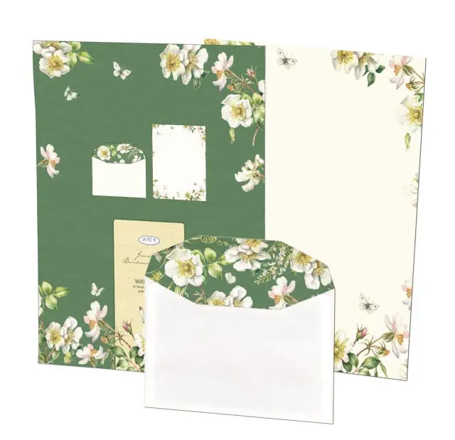 Briefpapier mit Umschlägen: White Elegance, Janneke Brinkman-Salentijn