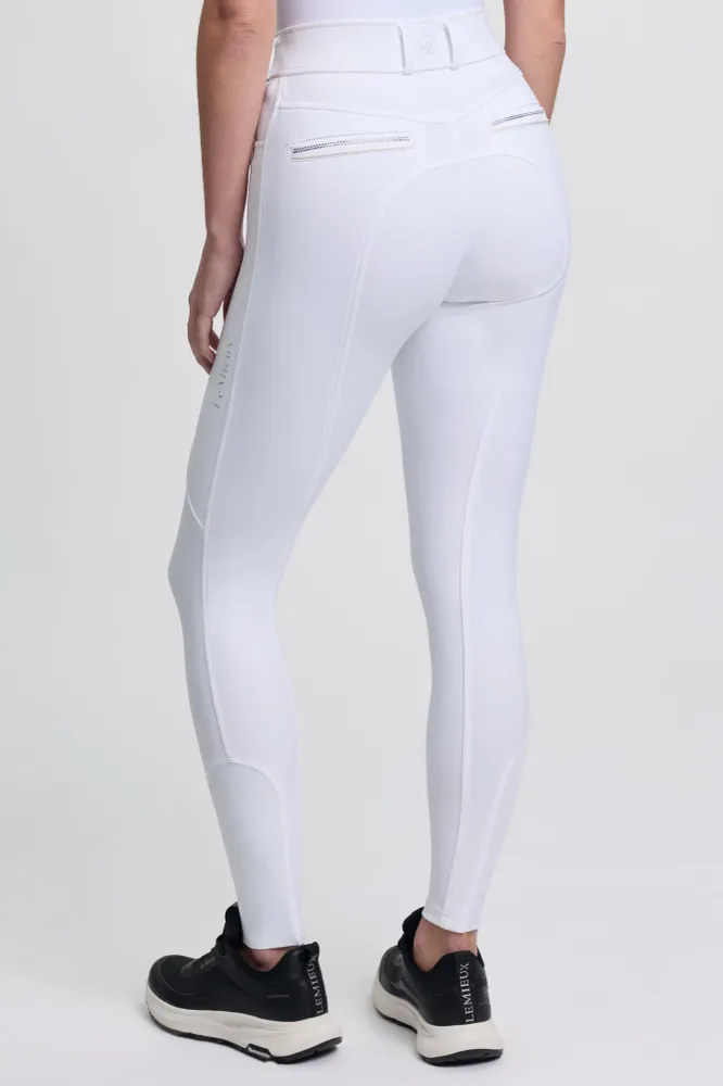 Brilliance Damen Reithose mit Vollbesatz White 40