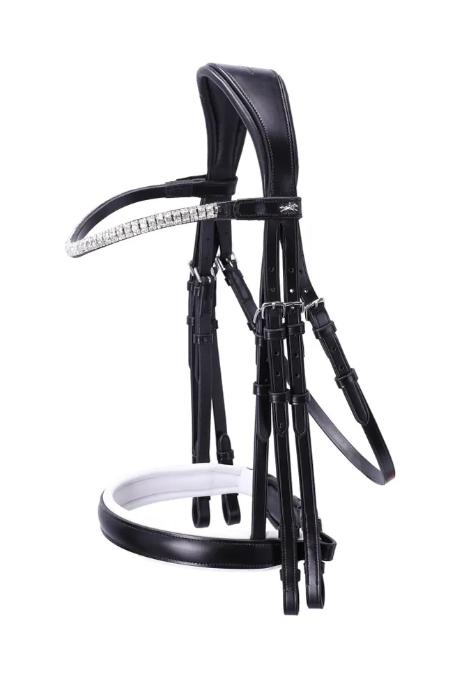 Brindisi Kandare black/white/silver V