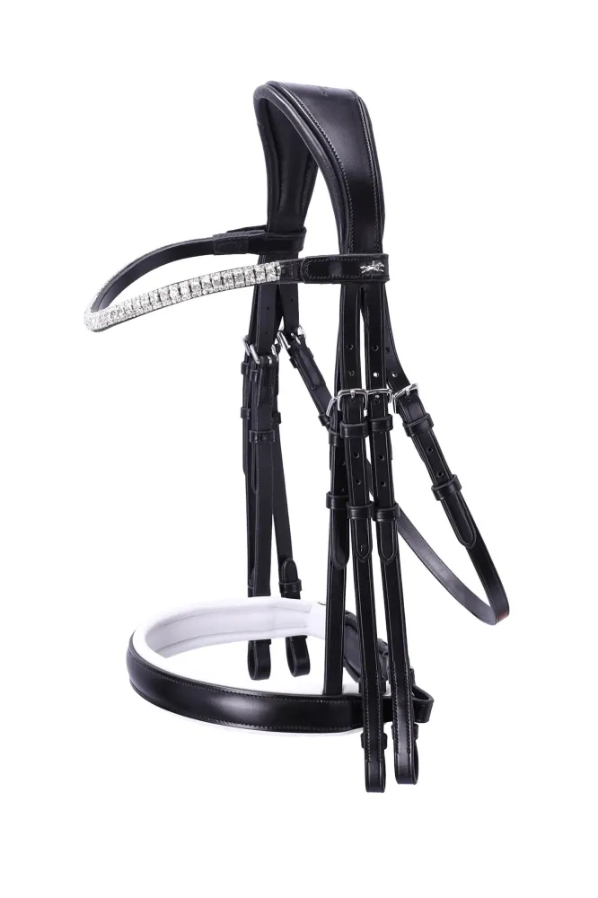 Brindisi Kandare black/white/silver V