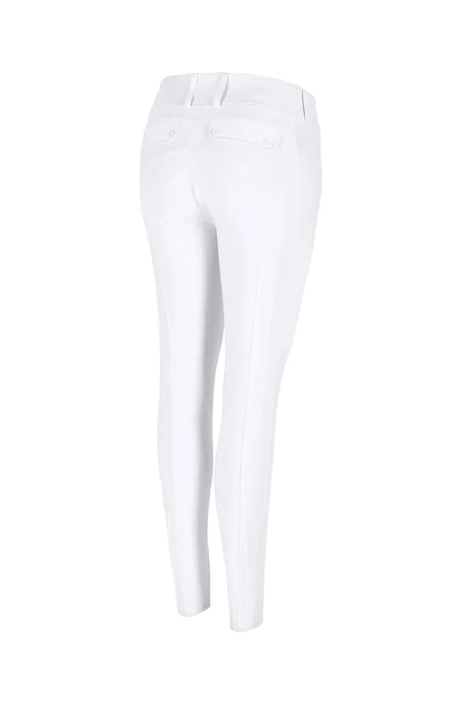 Carola Pro Damen-Reithose mit Vollbesatz Optical White 40