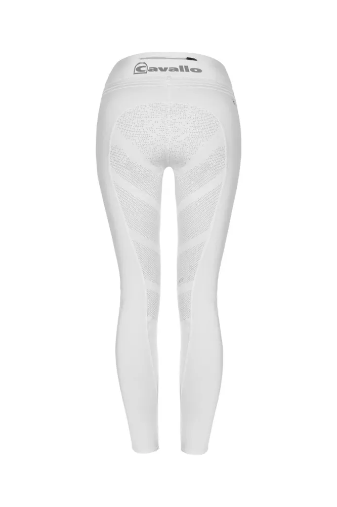 CAVALLIN Damen Turnier Reithose mit Vollgrip White 46