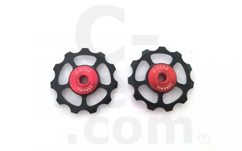 C-Bear Alloy Pulley Ceramic Schaltungsrädchen Shimano/Sram 10-11-fach (Pull-Alu)