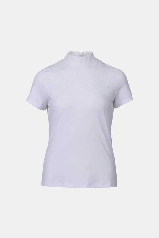 Charlotta Damen Turniershirt Kurzarm White 40