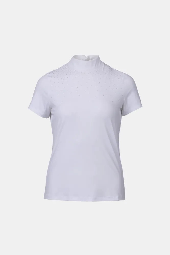 Charlotta Damen Turniershirt Kurzarm White 38