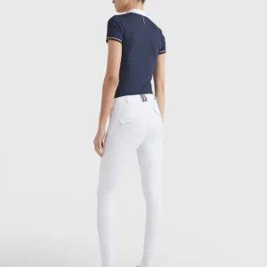 Classic Damen Reithose mit Vollbesatz White S