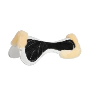 Close Contact Gel- & Memory-Foam Half Pad mit Schaffell White/Natural Einheitsgröße
