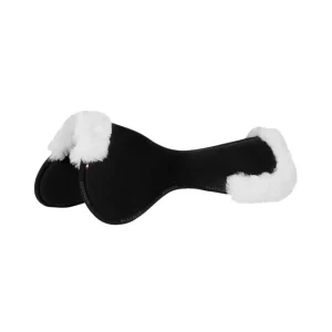 Close Contact Memory-Foam Half Pad mit Schaffell Black/White Einheitsgröße