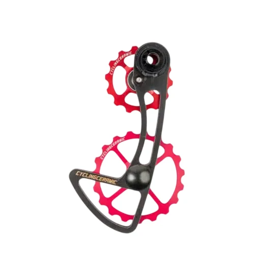 CYCLING CERAMIC Oversize Schaltauge für Campagnolo 12V Mecha Rot
