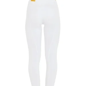 Damen Reitleggings mit Fleece-Innenfutter und Vollbesatz White L