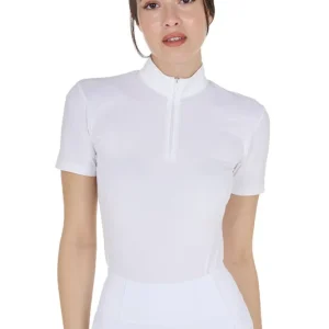 Damen Trainings-Poloshirt White L