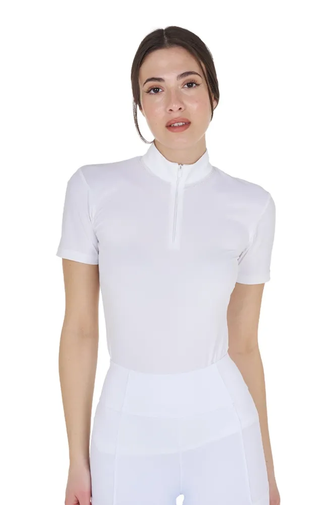 Damen Trainings-Poloshirt White L