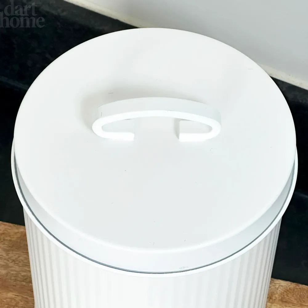 White Ribbed Biscuit Tin Darthome Limited