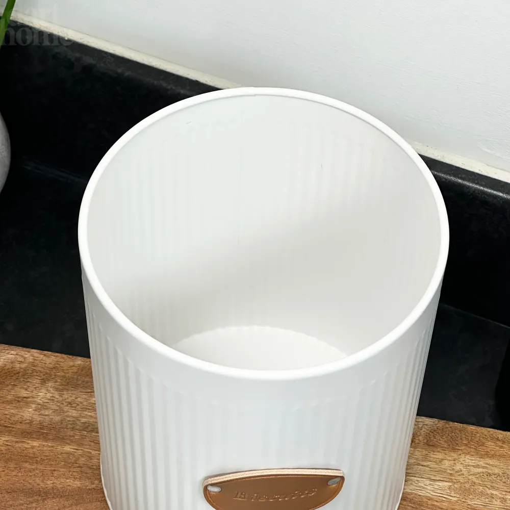 White Ribbed Biscuit Tin Darthome Limited