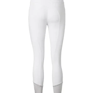 Diana Damen Reithose mit Kniebesatz White 48