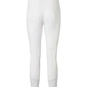 Diana Damen Reithose mit Vollbesatz aus Kunstleder White/White 40