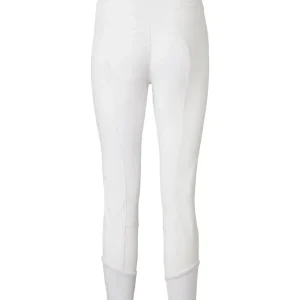 Diana Damen Reithose mit Vollbesatz aus Kunstleder White/White 36