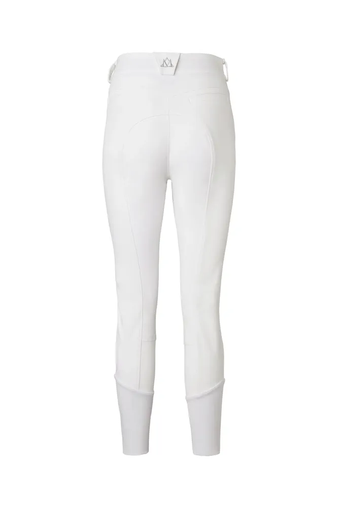 Diana Damen Reithose mit Vollbesatz aus Kunstleder White/White 34