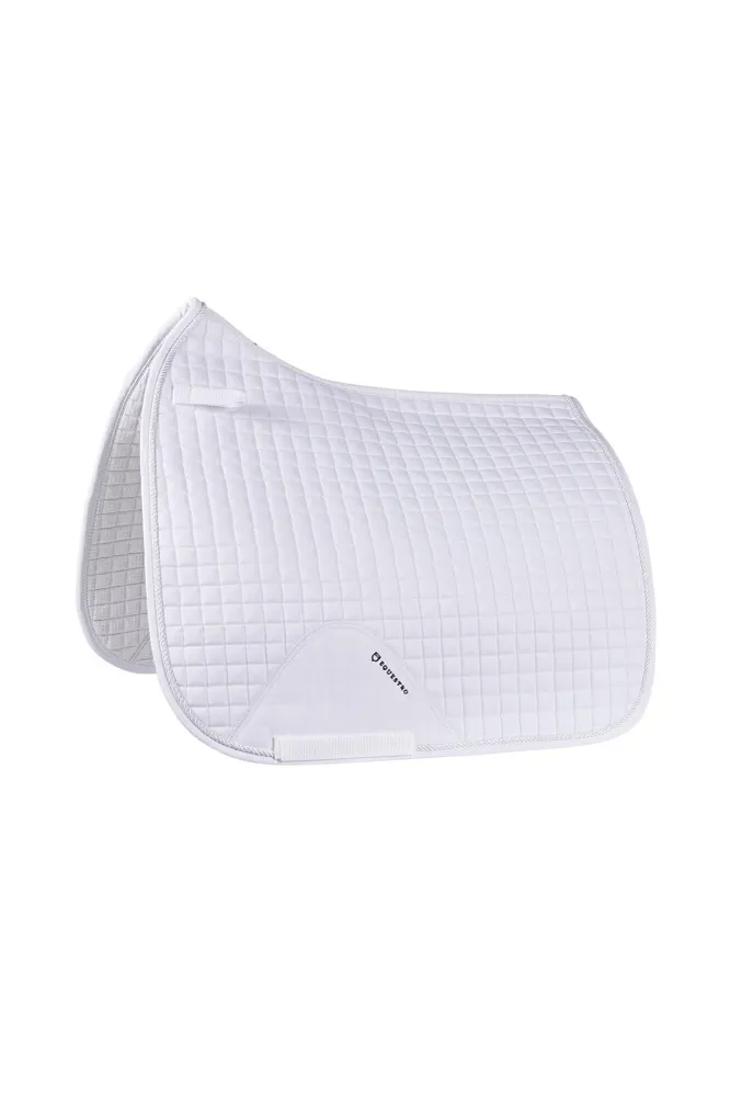 Dressurschabracke aus Baumwolle anatomisch geformt White WB