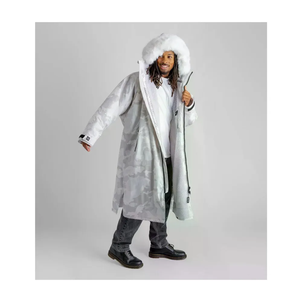 DRYROBE Advance Long Sleeve Alpine White Camo M Weiss