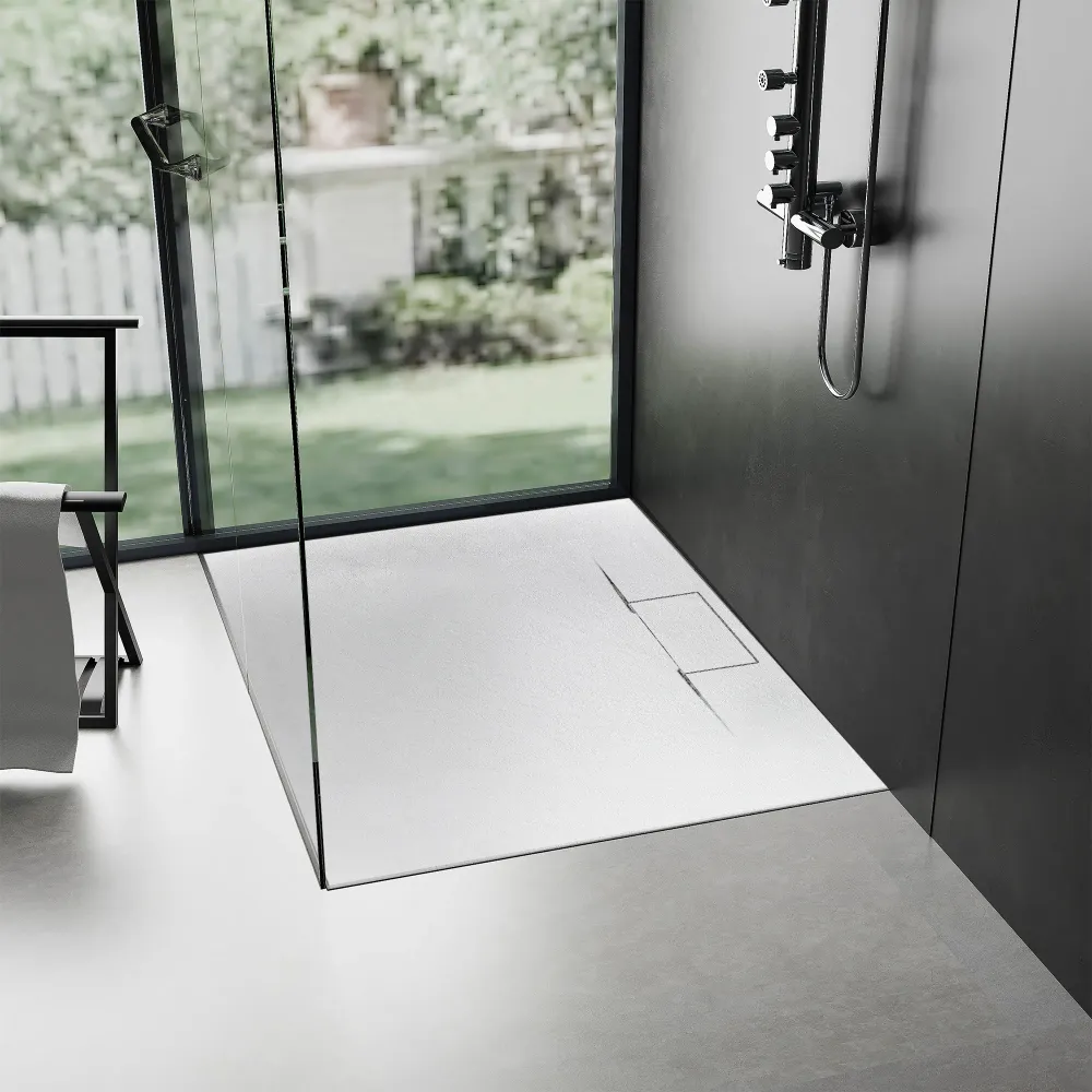 Duschtasse Bazalt Long White 80x120