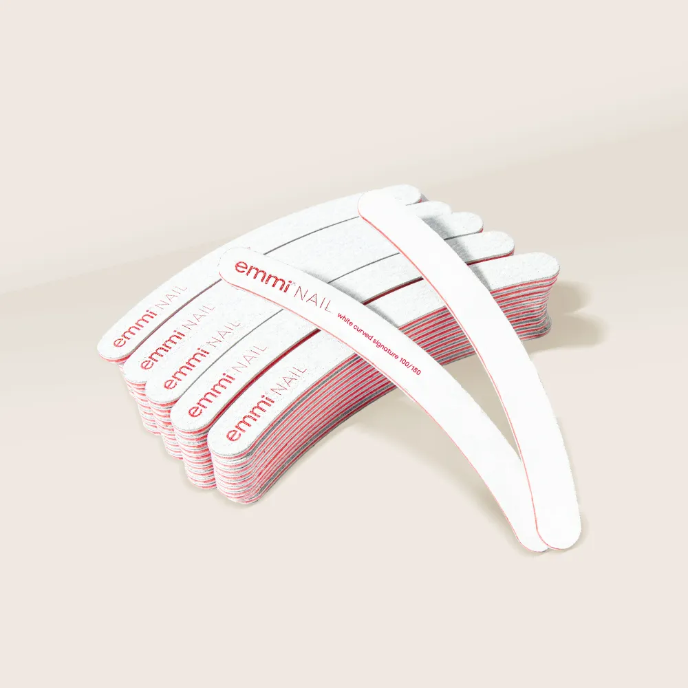 Ergonomicfeile white curved signature 100/180 (50er Pack)